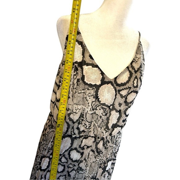 Joie Snake Print Georgette Pleated Maxi Dress - Picture 6 of 9